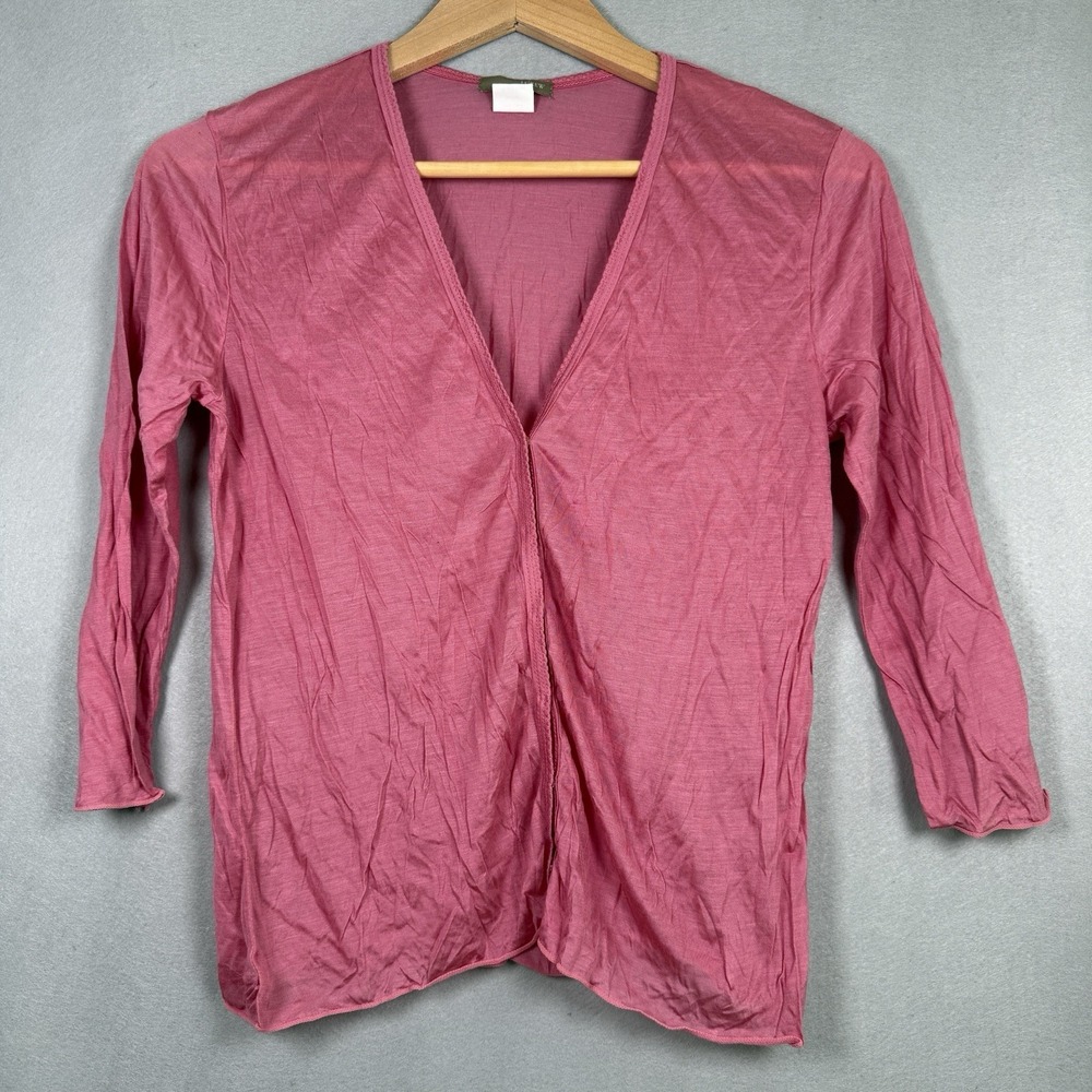 J Crew Sheer Cardigan V-Neck Hidden Snaps Coquette Romantic Cottagecore